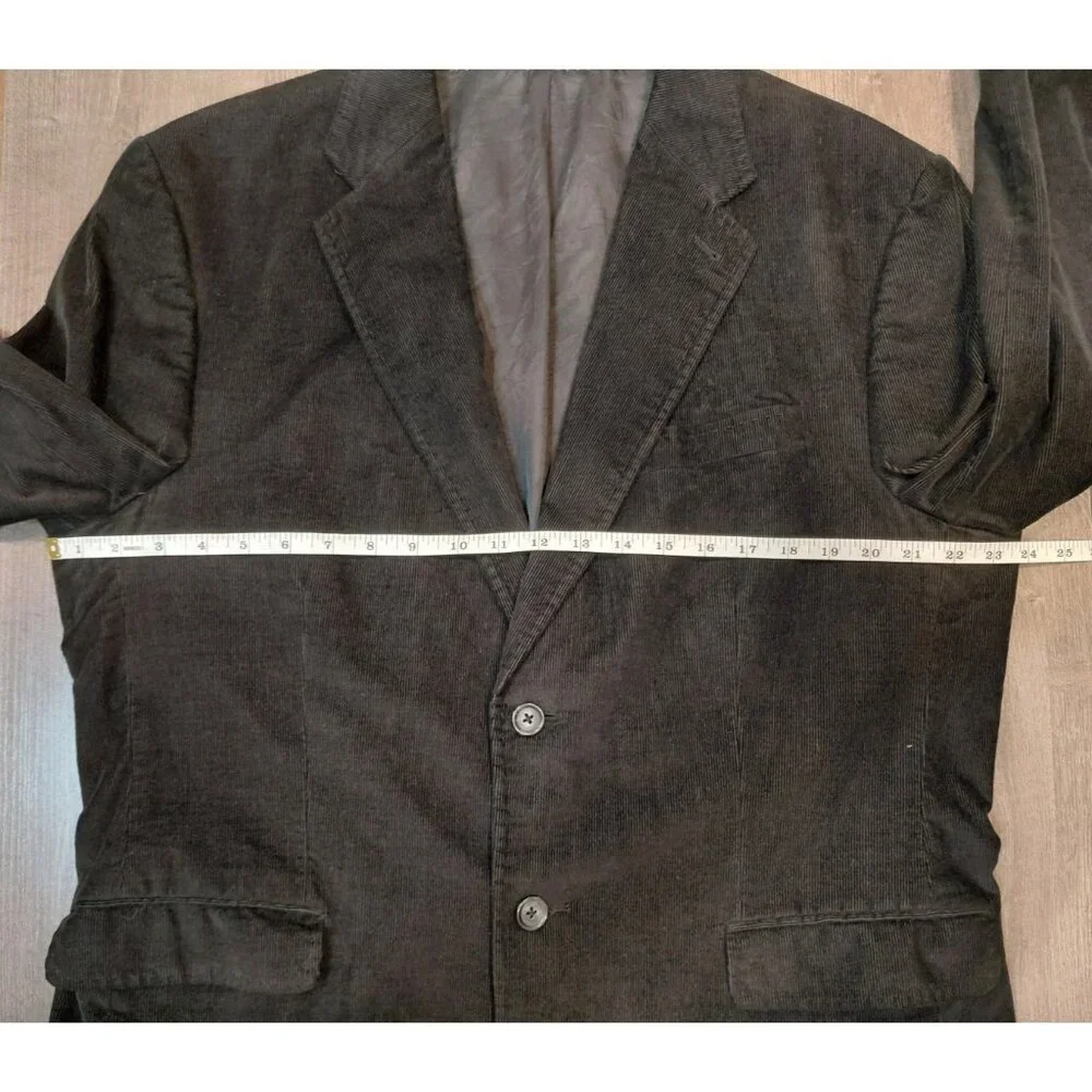 Express Design Studio Corduroy Sport Jacket 2-Button‎ Preppy Dark Academia Goth